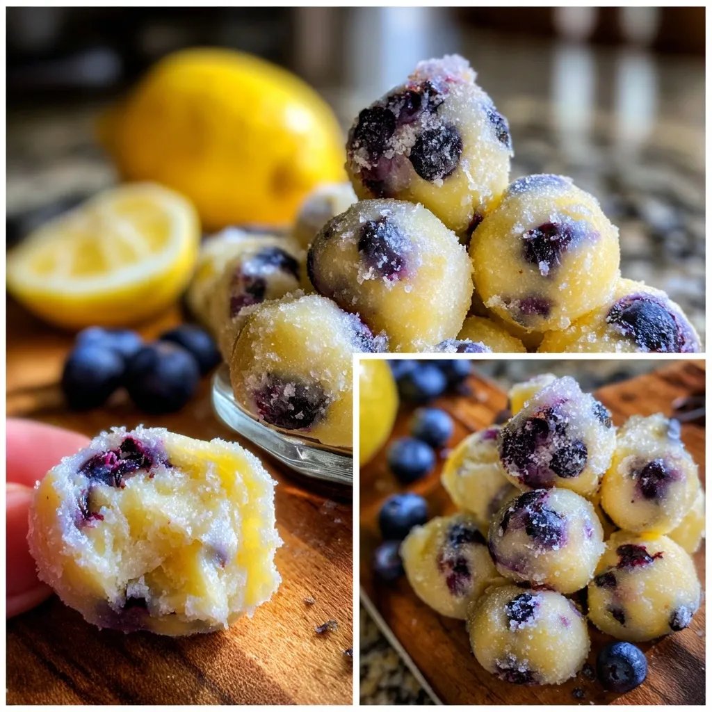 Frozen Lemon Blueberry Bites