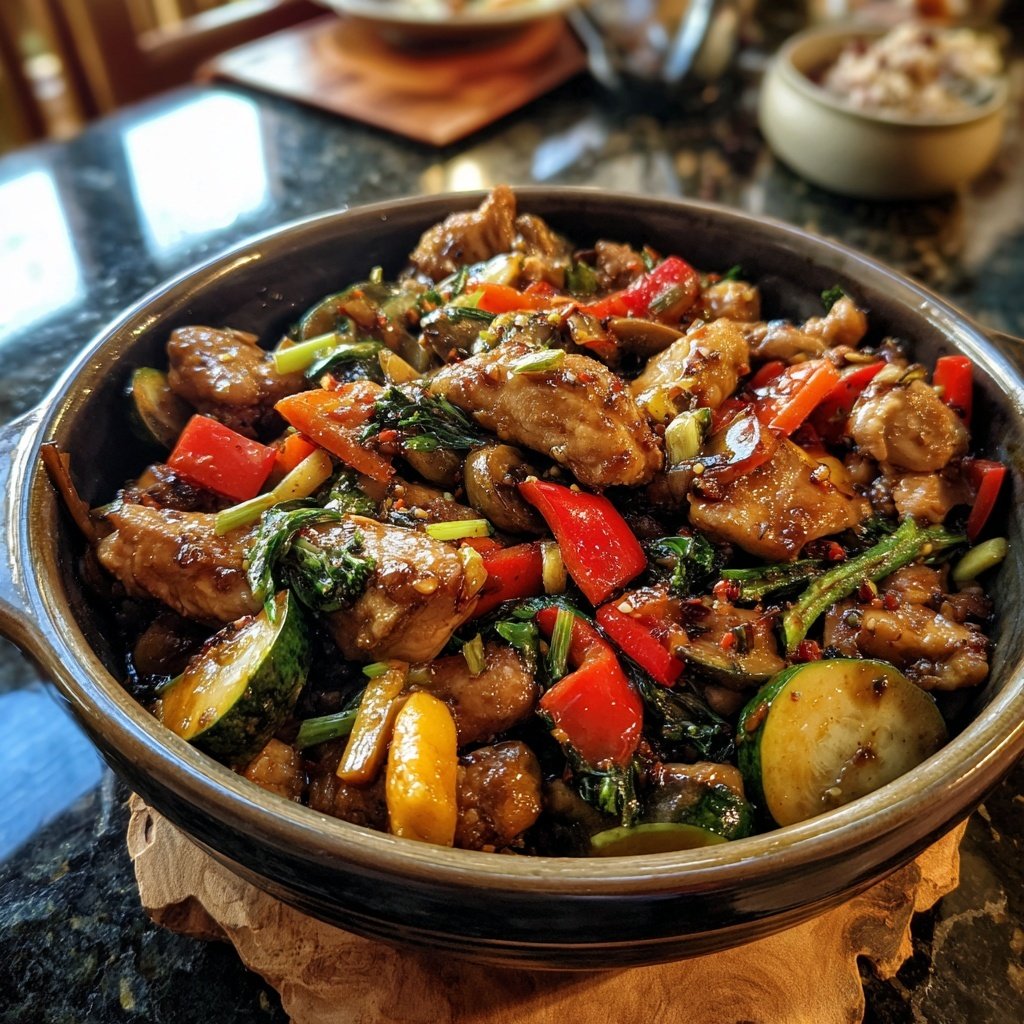 One-Pot Ginger Chicken with Vegetables