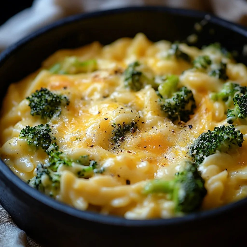 One Pot Broccoli Cheese Orzo