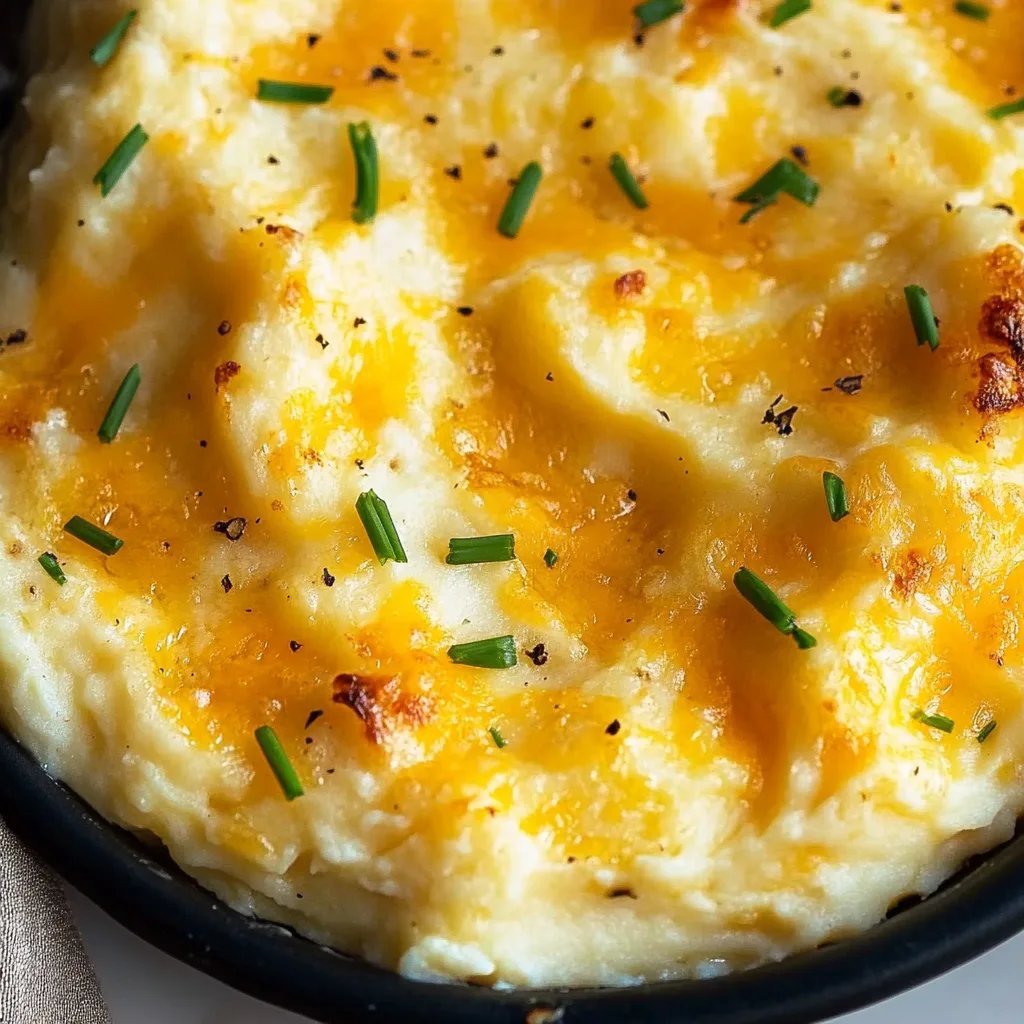Best Cheddar Garlic Mashed Potatoes