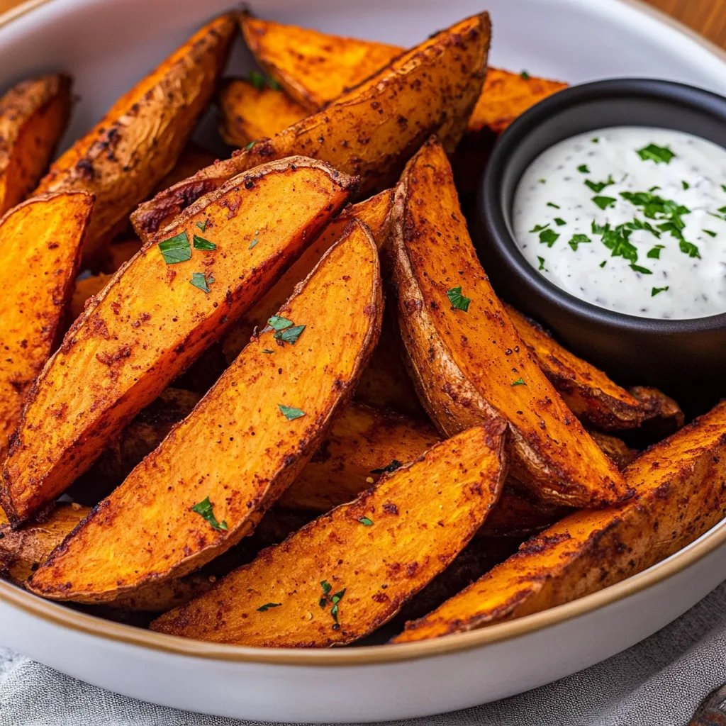 Air Fryer Sweet Potato Wedges