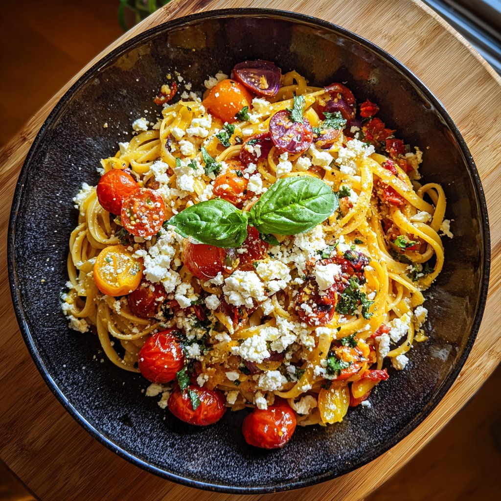 Mediterranean Pasta with Feta