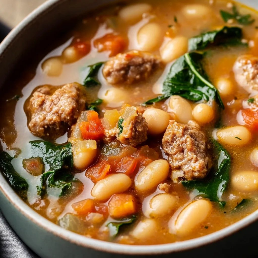 Italian Sausage White Bean Soup