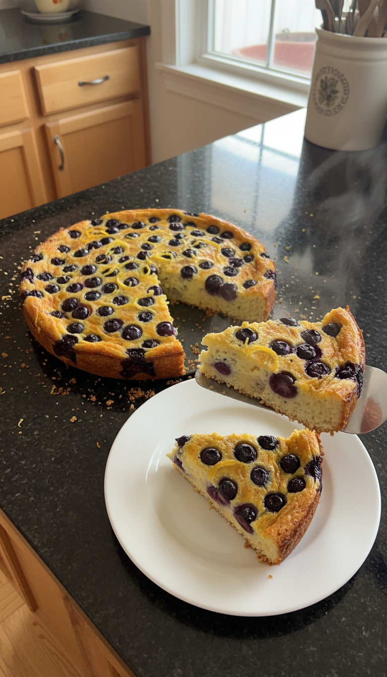 Blueberry Lemon Egg Bake
