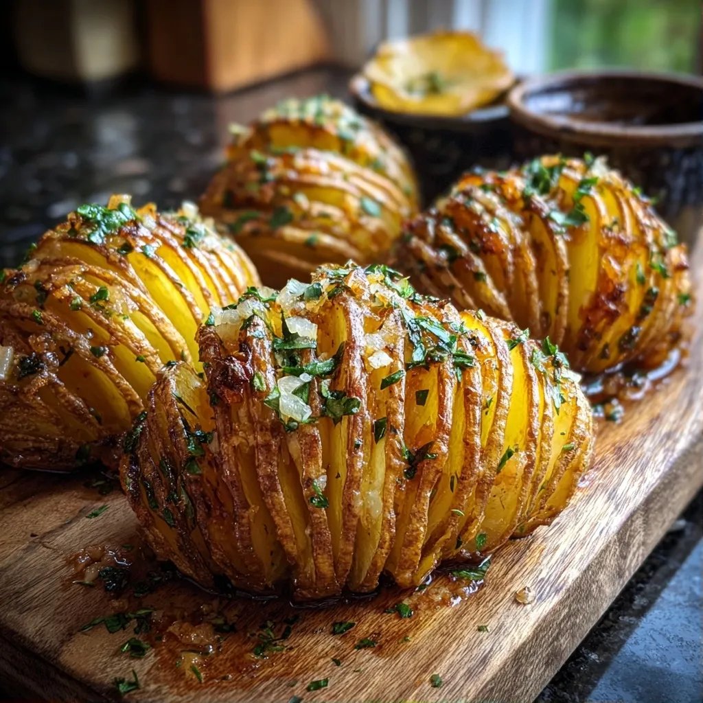 Hasselback Potatoes Garlic