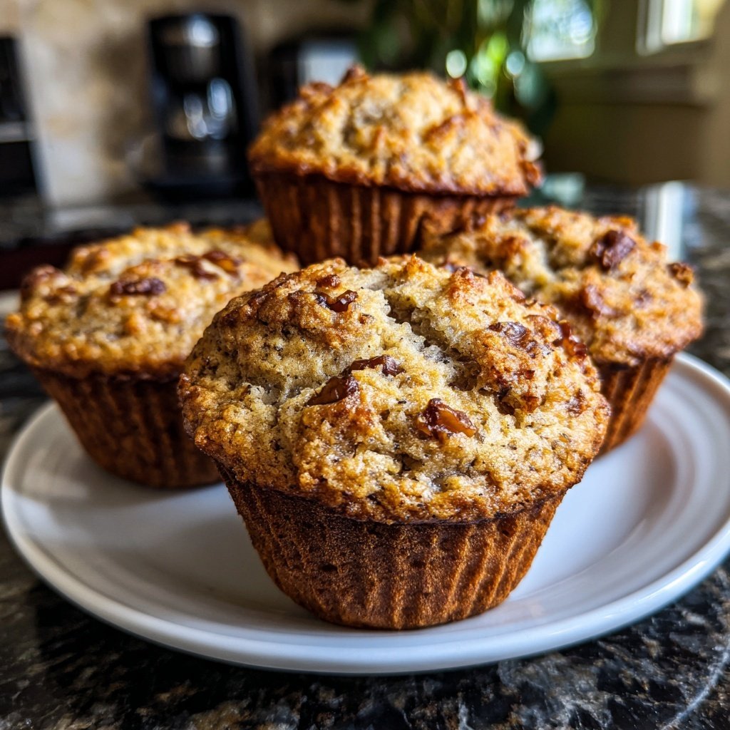 Healthy Banana Bread Muffins