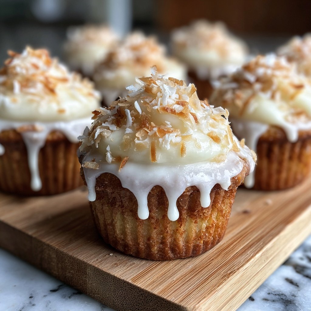 Creamy Coconut Cupcakes