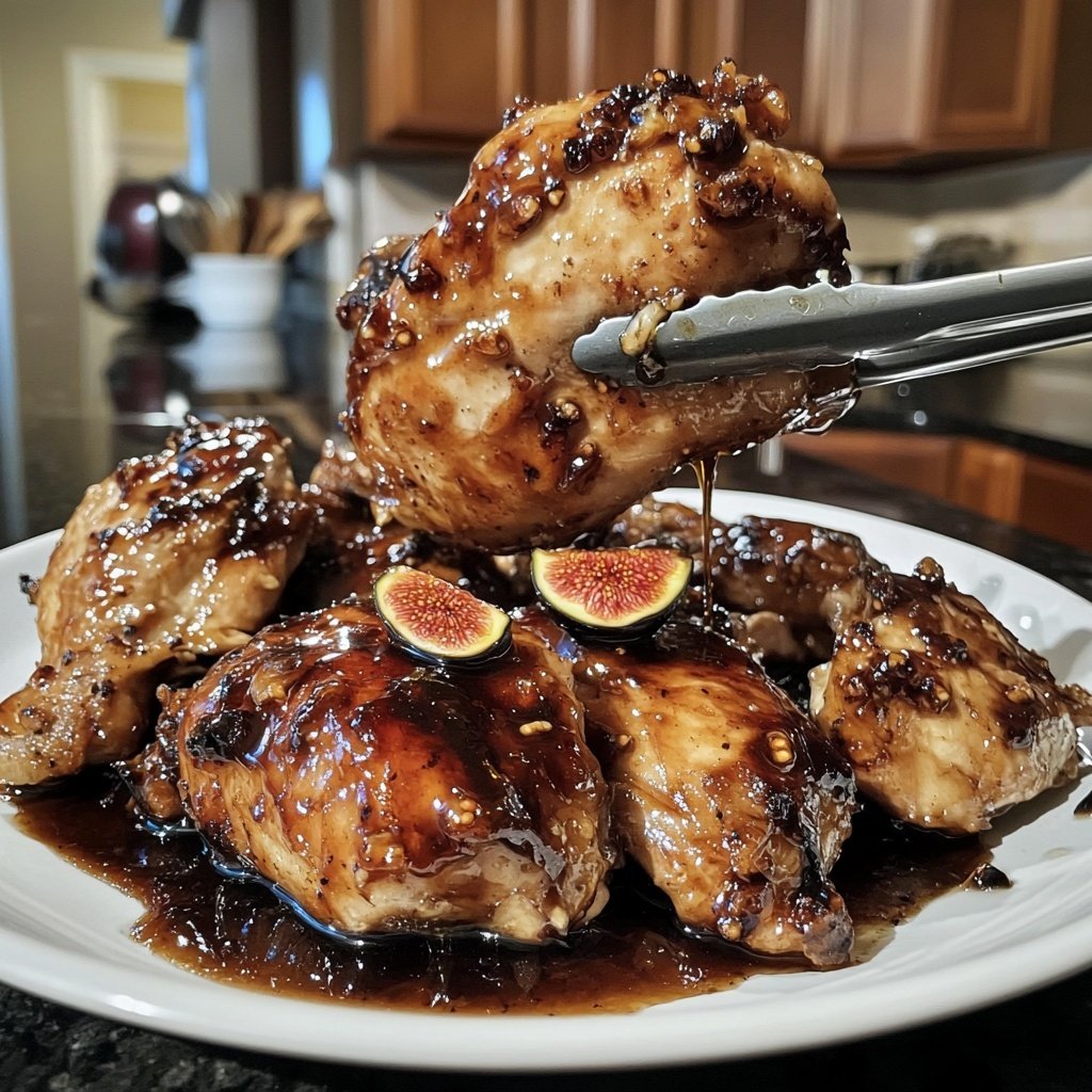 Balsamic Fig Glazed Chicken