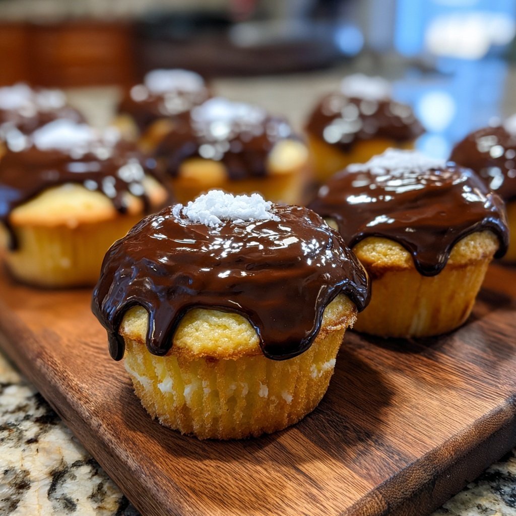 Classic Boston Cream Cupcakes