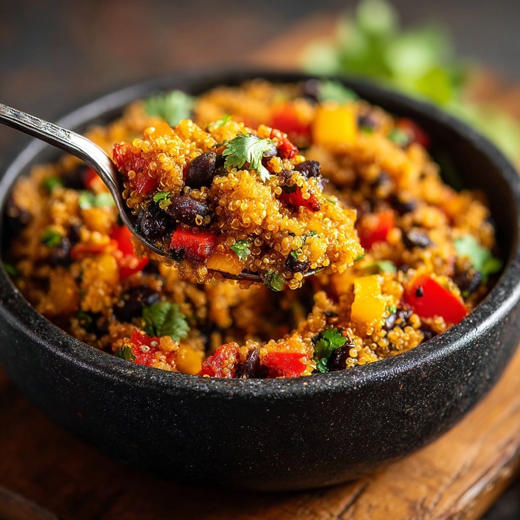 Savory Quinoa and Black Beans
