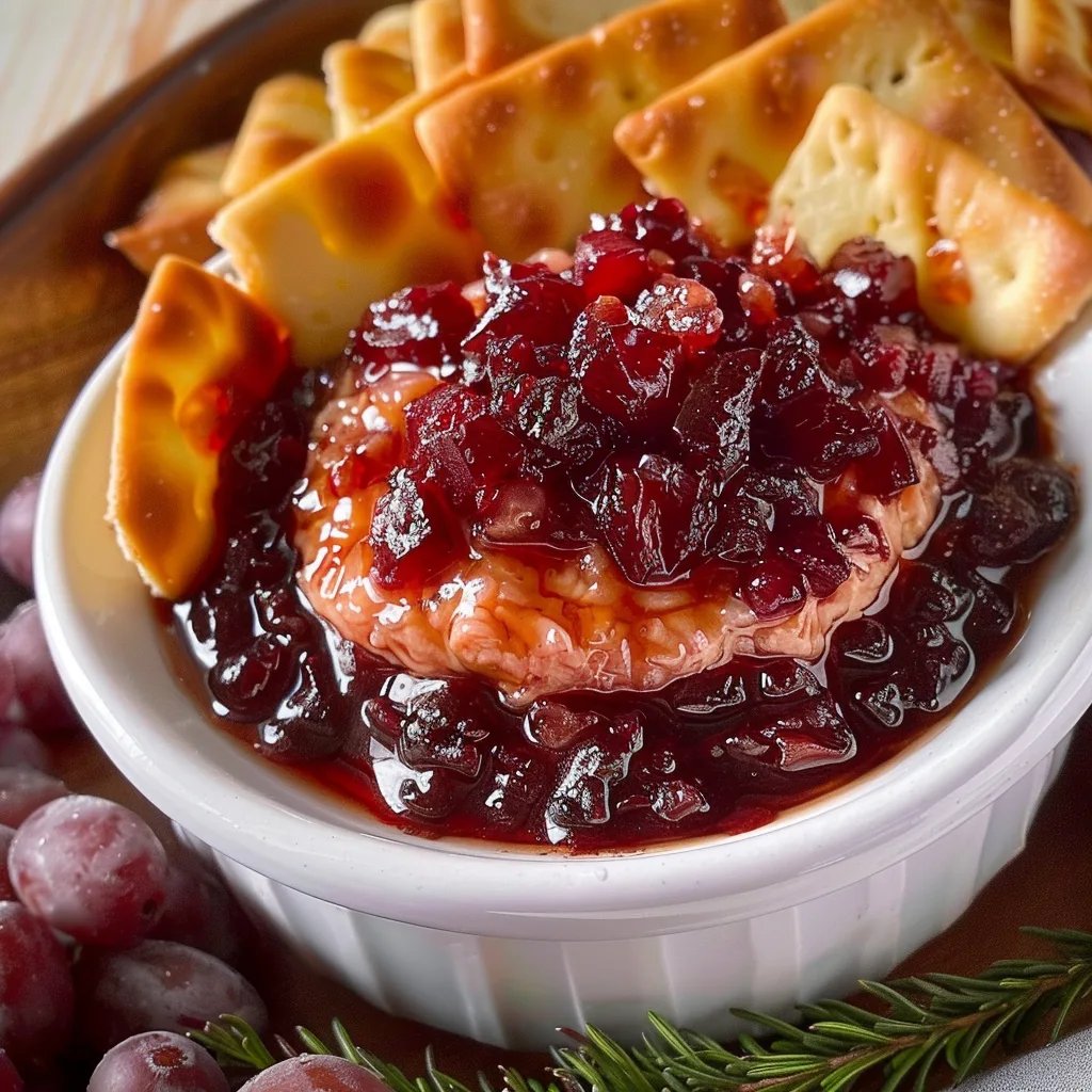 Thanksgiving Cranberry Cream Cheese Dip