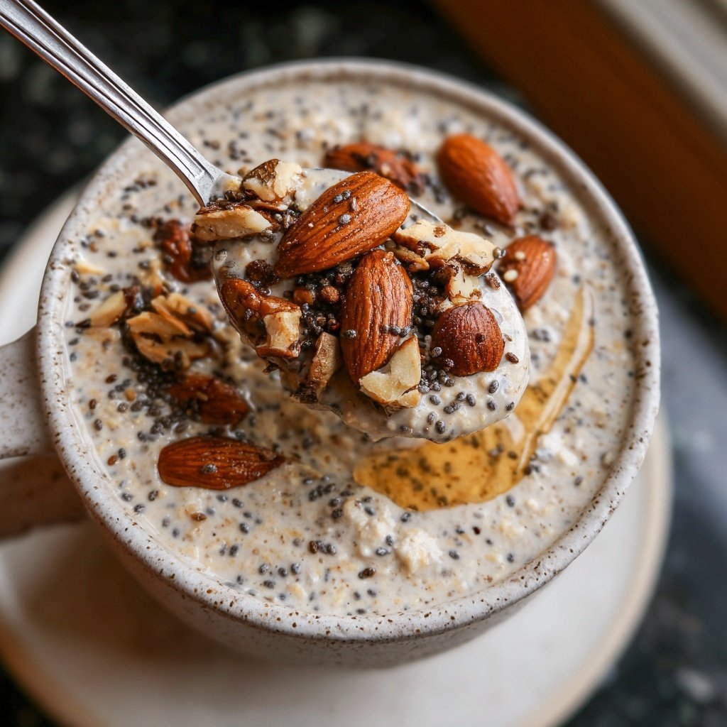 Nutty Overnight Protein Oats
