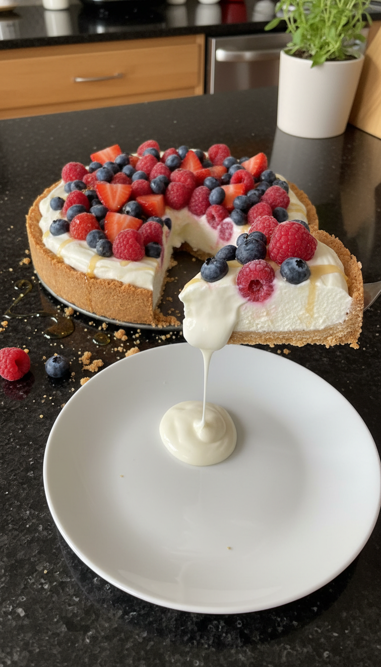 Delightful Frozen Yogurt Tart