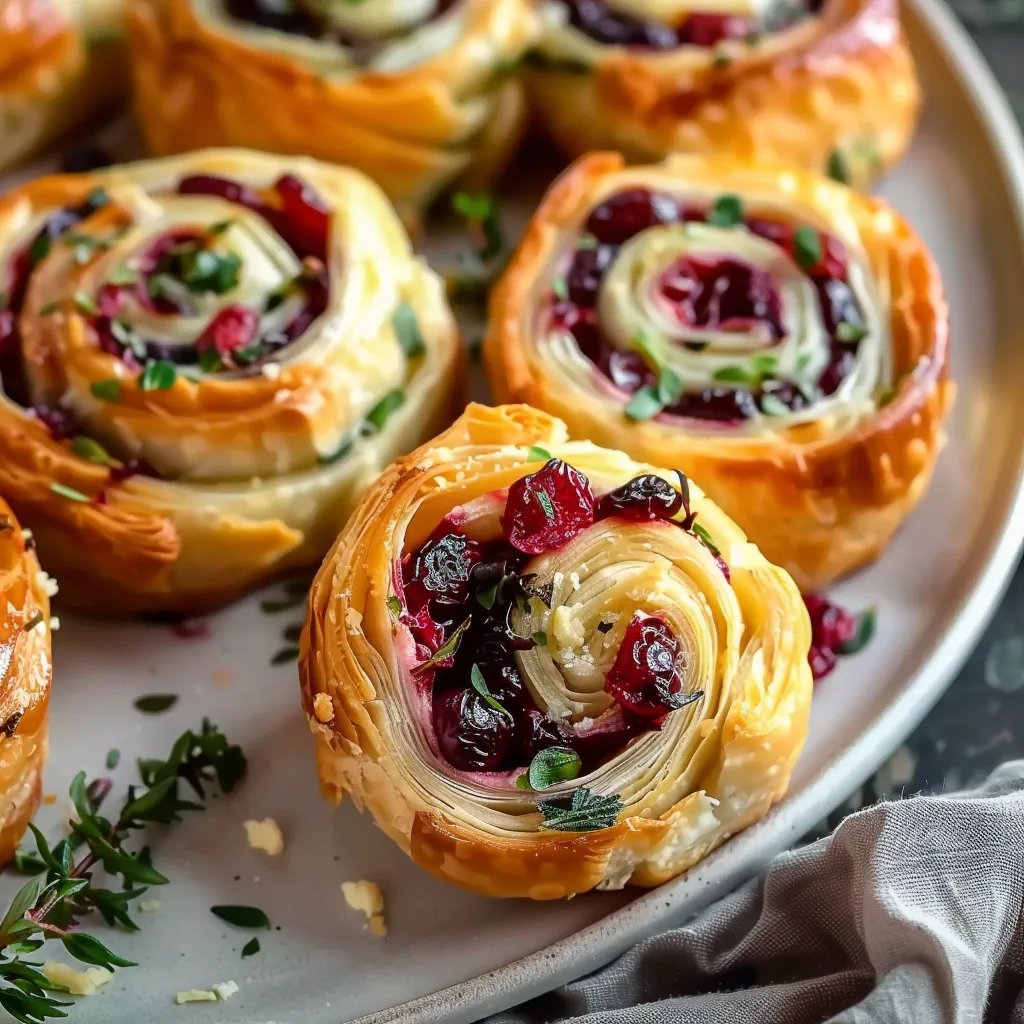Irresistible Cranberry Feta Pinwheels