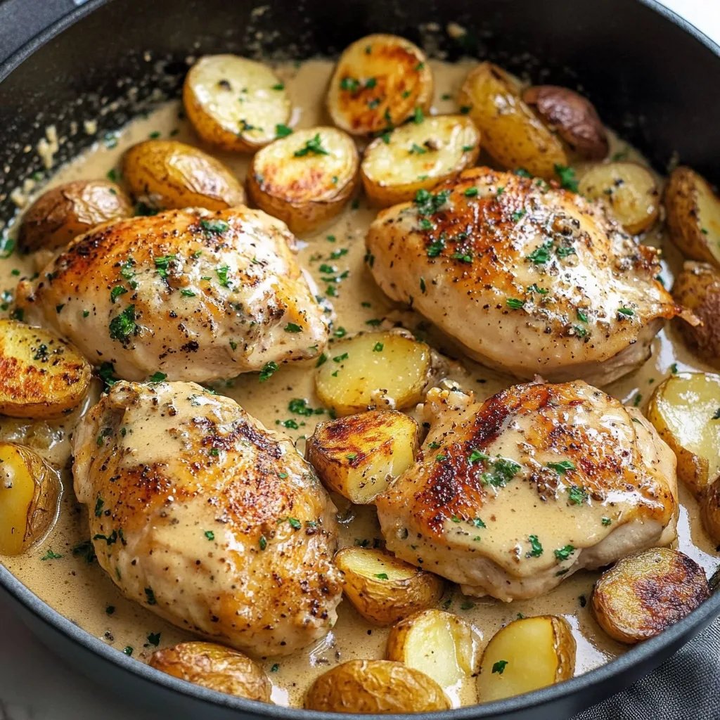Creamy Dijon Chicken and Potatoes