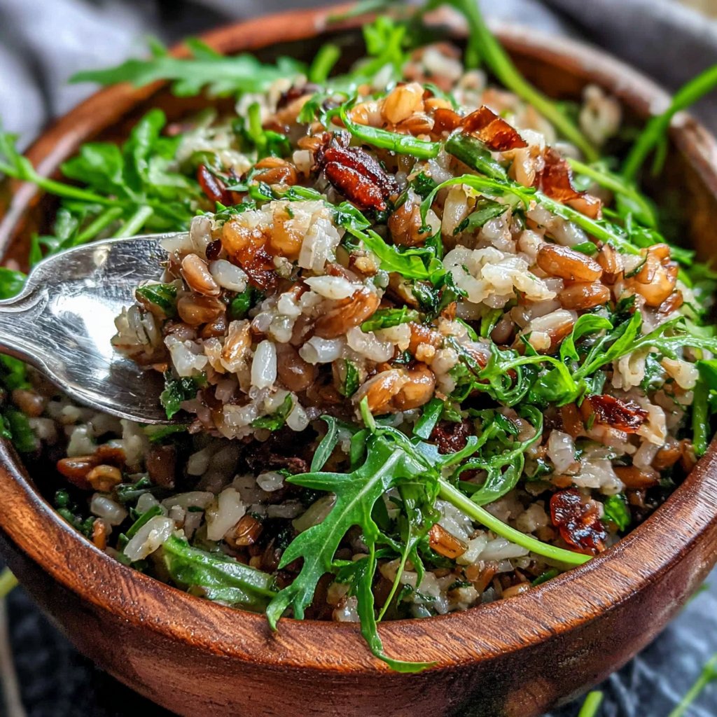 Dandelion and Grains Pilaf