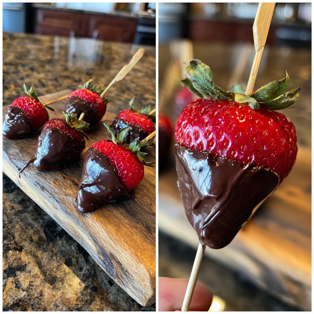 Chocolate-Covered Strawberry Kabobs