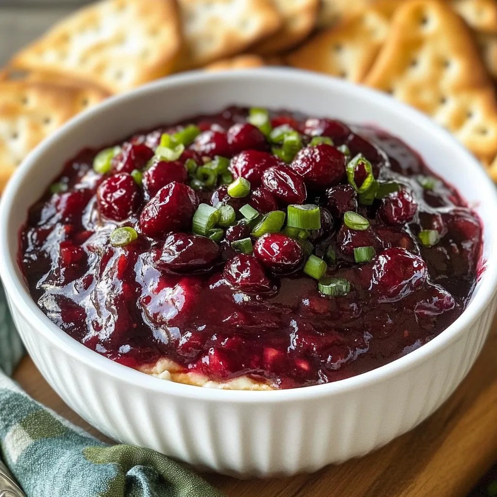 Perky Cranberry Jalapeno Cream Cheese Dip