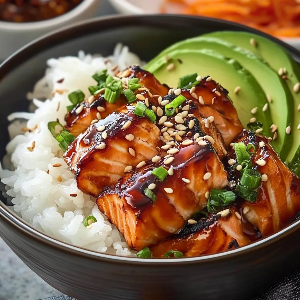 Teriyaki Glazed Salmon Bowls
