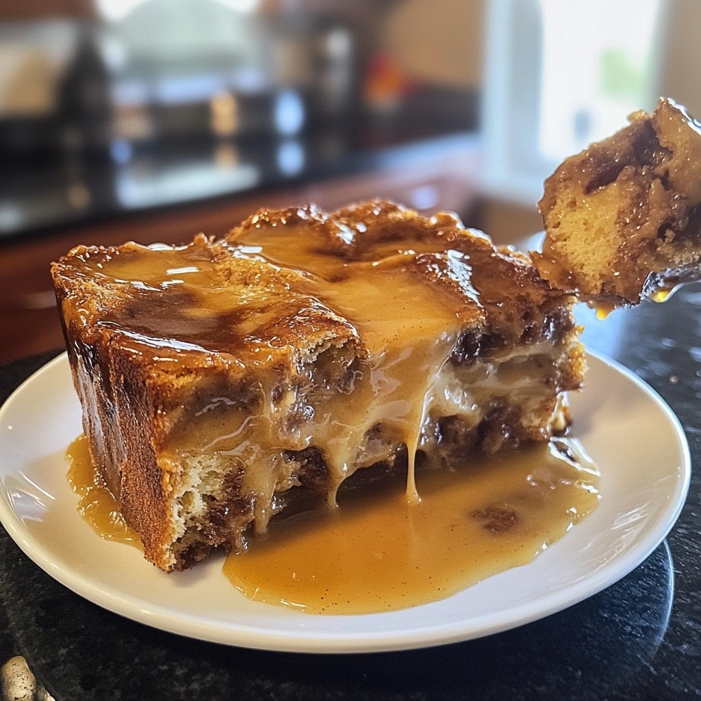 Bread Pudding with Butter Rum Sauce