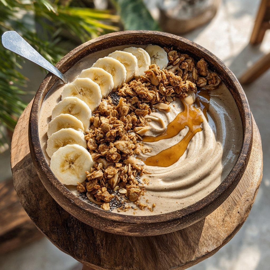Peanut Butter Banana Smoothie Bowl