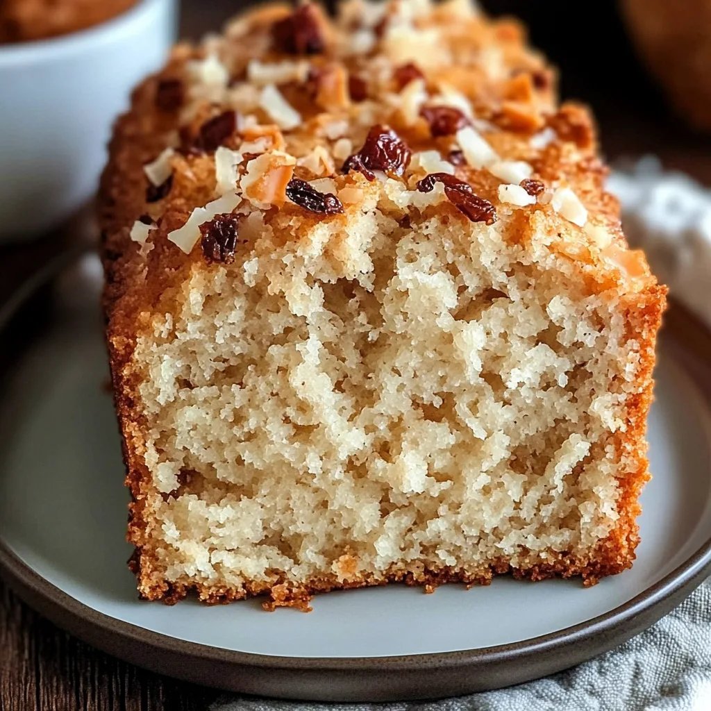 Trinidad Coconut Sweet Bread Loaf with Coconut & Spices