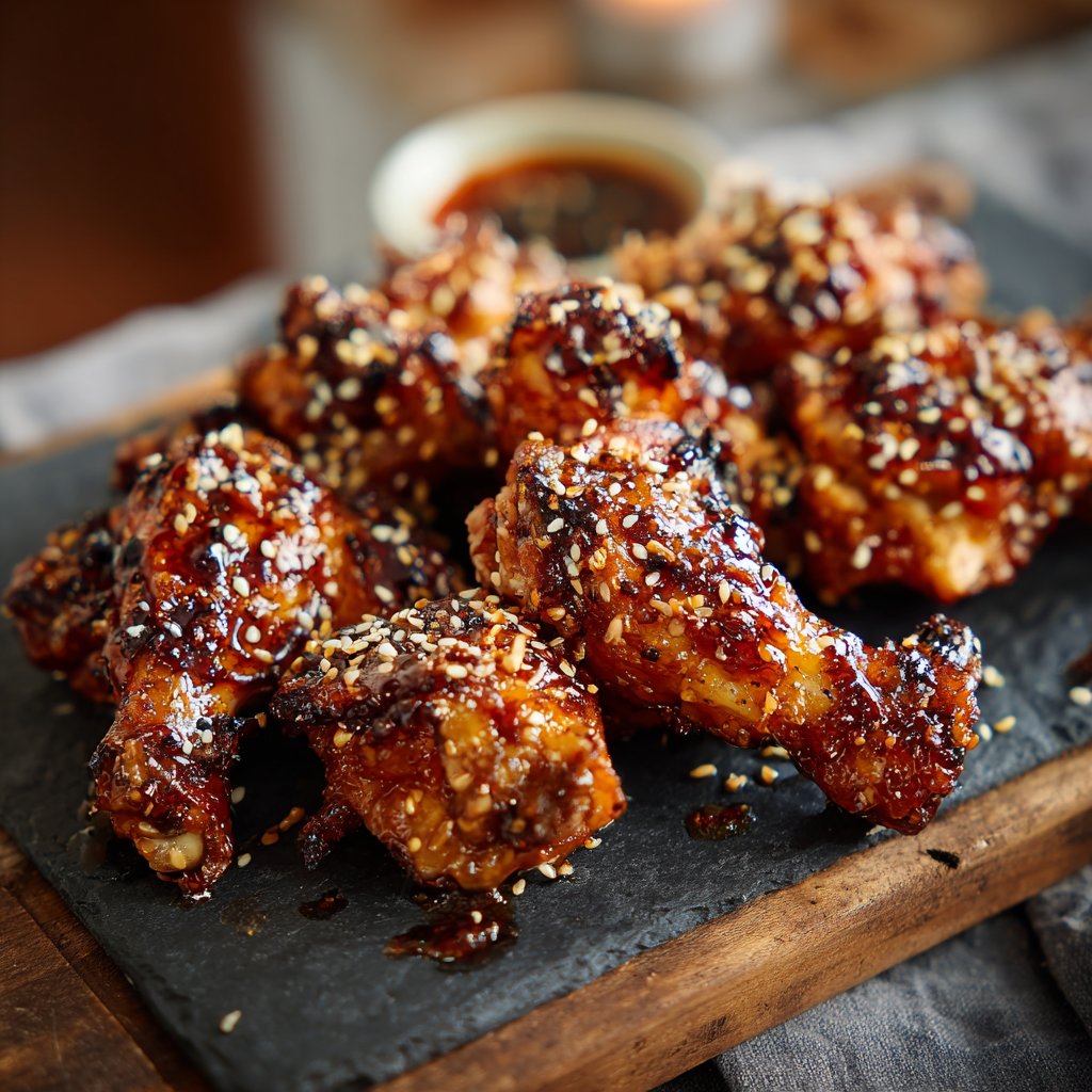 Sticky Sesame Chicken Drumettes