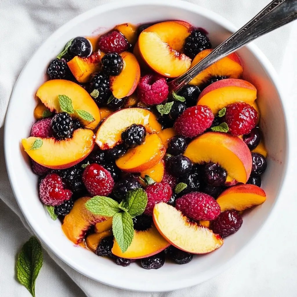 Beautiful Summer Peach Fruit Salad: An Incredible Ultimate Recipe