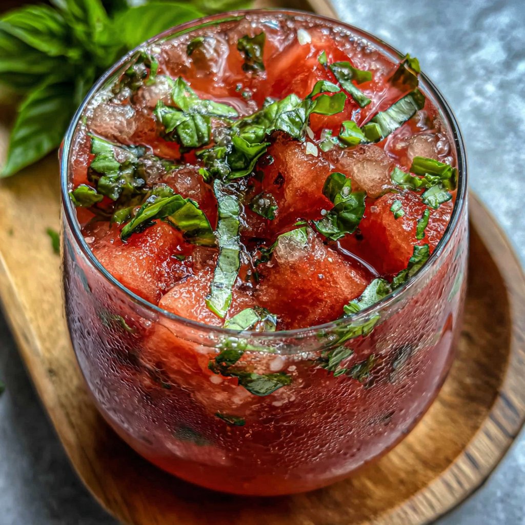 Watermelon-Basil Agua Fresca