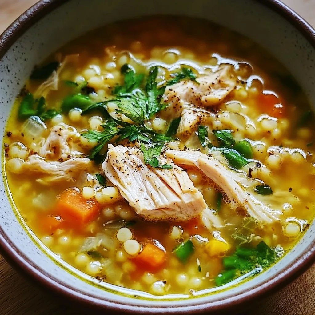 Chicken and Pearl Couscous Soup: An Amazing Ultimate Recipe