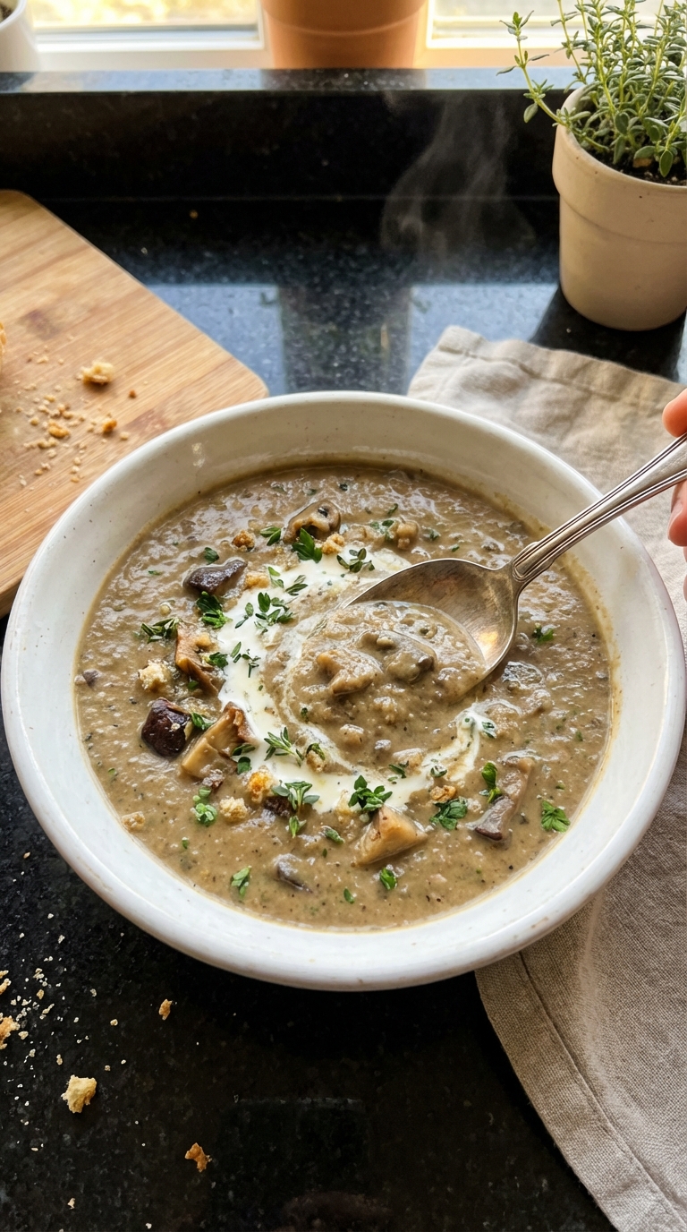 Creamy Wild Mushroom Soup